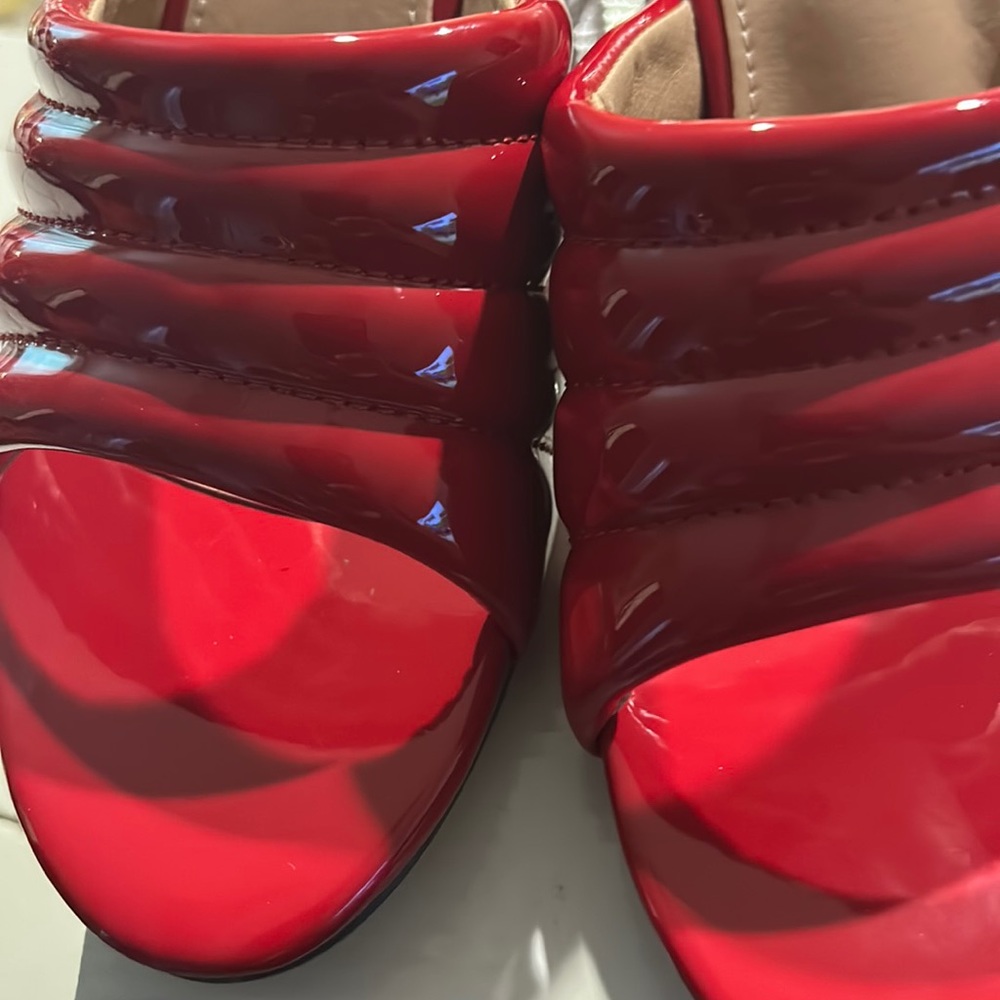 Beautiful Red Slip on Sandal